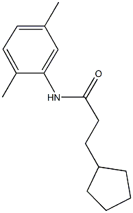 3-cyclopentyl-N-(2,5-dimethylphenyl)propanamide 구조식 이미지