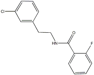 N-[2-(3-chlorophenyl)ethyl]-2-fluorobenzamide 구조식 이미지