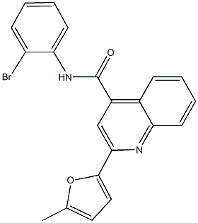 N-(2-bromophenyl)-2-(5-methyl-2-furyl)-4-quinolinecarboxamide Structure