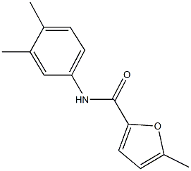 N-(3,4-dimethylphenyl)-5-methyl-2-furamide 구조식 이미지