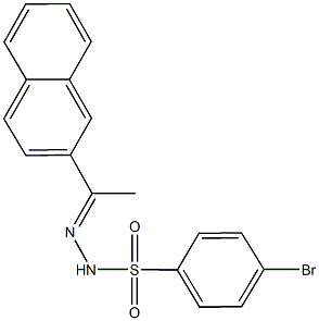 4-bromo-N'-[1-(2-naphthyl)ethylidene]benzenesulfonohydrazide Structure