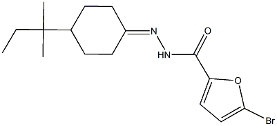 5-bromo-N'-(4-tert-pentylcyclohexylidene)-2-furohydrazide 구조식 이미지