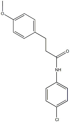 N-(4-chlorophenyl)-3-(4-methoxyphenyl)propanamide 구조식 이미지