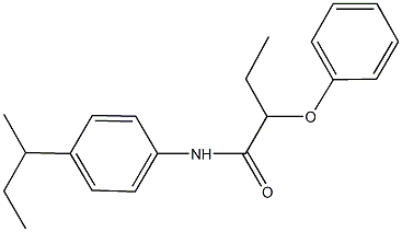 N-(4-sec-butylphenyl)-2-phenoxybutanamide 구조식 이미지