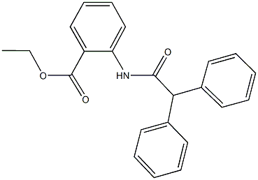 ethyl 2-[(diphenylacetyl)amino]benzoate Structure