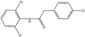 2-(4-chlorophenyl)-N-(2,6-dichlorophenyl)acetamide 구조식 이미지