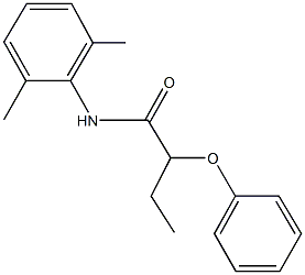 N-(2,6-dimethylphenyl)-2-phenoxybutanamide 구조식 이미지