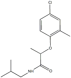 2-(4-chloro-2-methylphenoxy)-N-isobutylpropanamide 구조식 이미지