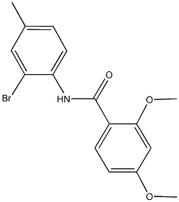 N-(2-bromo-4-methylphenyl)-2,4-dimethoxybenzamide 구조식 이미지