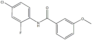 N-(4-chloro-2-fluorophenyl)-3-methoxybenzamide Structure