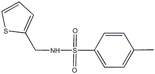 4-methyl-N-(2-thienylmethyl)benzenesulfonamide 구조식 이미지