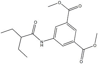 dimethyl 5-[(2-ethylbutanoyl)amino]isophthalate Structure