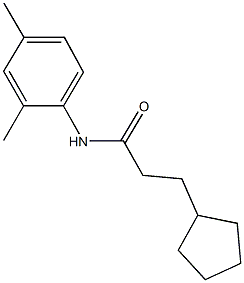 3-cyclopentyl-N-(2,4-dimethylphenyl)propanamide 구조식 이미지