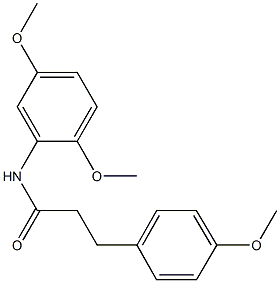 N-(2,5-dimethoxyphenyl)-3-(4-methoxyphenyl)propanamide 구조식 이미지