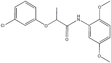 2-(3-chlorophenoxy)-N-(2,5-dimethoxyphenyl)propanamide Structure