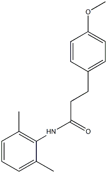 N-(2,6-dimethylphenyl)-3-(4-methoxyphenyl)propanamide 구조식 이미지