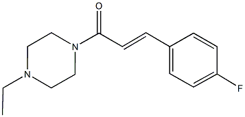 1-ethyl-4-[3-(4-fluorophenyl)acryloyl]piperazine 구조식 이미지