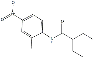 2-ethyl-N-{4-nitro-2-methylphenyl}butanamide Structure