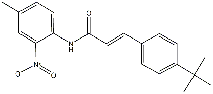 3-(4-tert-butylphenyl)-N-{2-nitro-4-methylphenyl}acrylamide 구조식 이미지