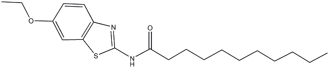 N-(6-ethoxy-1,3-benzothiazol-2-yl)undecanamide 구조식 이미지