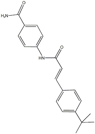 4-{[3-(4-tert-butylphenyl)acryloyl]amino}benzamide Structure