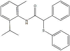 N-(2-isopropyl-6-methylphenyl)-2-phenyl-2-(phenylsulfanyl)acetamide Structure