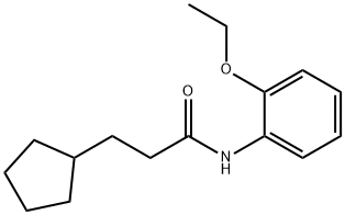 3-cyclopentyl-N-(2-ethoxyphenyl)propanamide 구조식 이미지