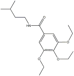 3,4,5-triethoxy-N-isopentylbenzamide Structure