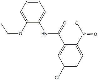 5-chloro-N-(2-ethoxyphenyl)-2-nitrobenzamide Structure