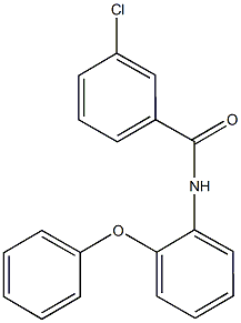 3-chloro-N-(2-phenoxyphenyl)benzamide 구조식 이미지