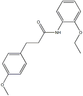 N-(2-ethoxyphenyl)-3-(4-methoxyphenyl)propanamide Structure