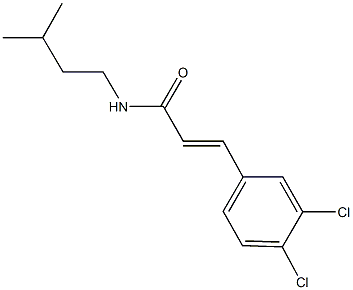 3-(3,4-dichlorophenyl)-N-isopentylacrylamide 구조식 이미지