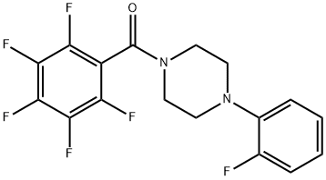 1-(2-fluorophenyl)-4-(2,3,4,5,6-pentafluorobenzoyl)piperazine 구조식 이미지