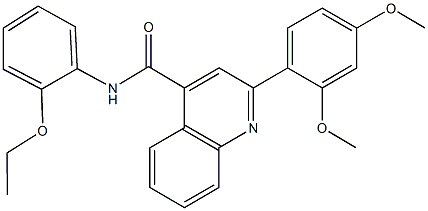 2-(2,4-dimethoxyphenyl)-N-(2-ethoxyphenyl)-4-quinolinecarboxamide Structure