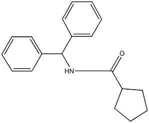 N-benzhydrylcyclopentanecarboxamide 구조식 이미지