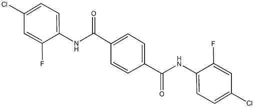 N~1~,N~4~-bis(4-chloro-2-fluorophenyl)terephthalamide 구조식 이미지