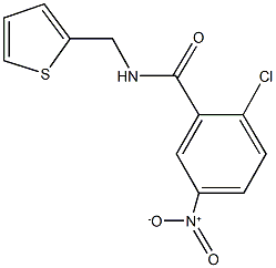 2-chloro-5-nitro-N-(2-thienylmethyl)benzamide Structure