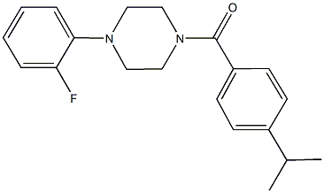 1-(2-fluorophenyl)-4-(4-isopropylbenzoyl)piperazine Structure