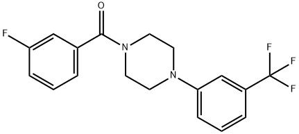 1-(3-fluorobenzoyl)-4-[3-(trifluoromethyl)phenyl]piperazine 구조식 이미지
