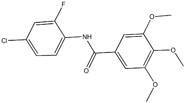 N-(4-chloro-2-fluorophenyl)-3,4,5-trimethoxybenzamide 구조식 이미지