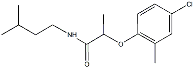 2-(4-chloro-2-methylphenoxy)-N-isopentylpropanamide Structure