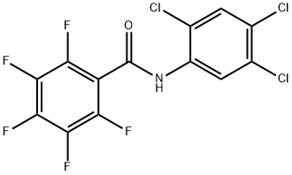 2,3,4,5,6-pentafluoro-N-(2,4,5-trichlorophenyl)benzamide 구조식 이미지