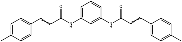 3-(4-methylphenyl)-N-(3-{[3-(4-methylphenyl)acryloyl]amino}phenyl)acrylamide Structure
