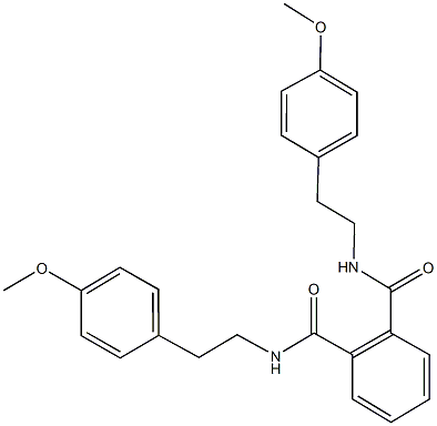 N~1~,N~2~-bis[2-(4-methoxyphenyl)ethyl]phthalamide 구조식 이미지