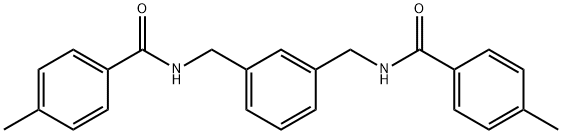 4-methyl-N-(3-{[(4-methylbenzoyl)amino]methyl}benzyl)benzamide 구조식 이미지