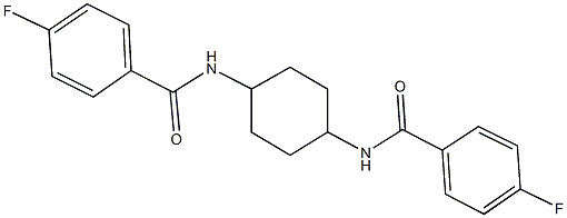 4-fluoro-N-{4-[(4-fluorobenzoyl)amino]cyclohexyl}benzamide Structure