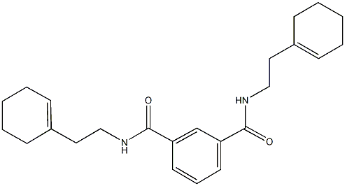 N~1~,N~3~-bis[2-(1-cyclohexen-1-yl)ethyl]isophthalamide 구조식 이미지