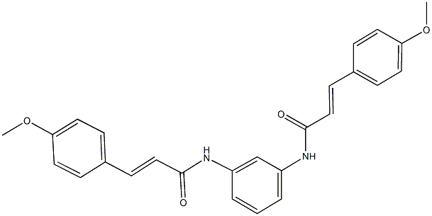 3-(4-methoxyphenyl)-N-(3-{[3-(4-methoxyphenyl)acryloyl]amino}phenyl)acrylamide 구조식 이미지