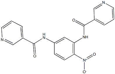 N-{2-nitro-5-[(3-pyridinylcarbonyl)amino]phenyl}nicotinamide Structure