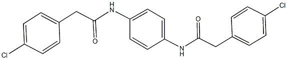 2-(4-chlorophenyl)-N-(4-{[(4-chlorophenyl)acetyl]amino}phenyl)acetamide Structure